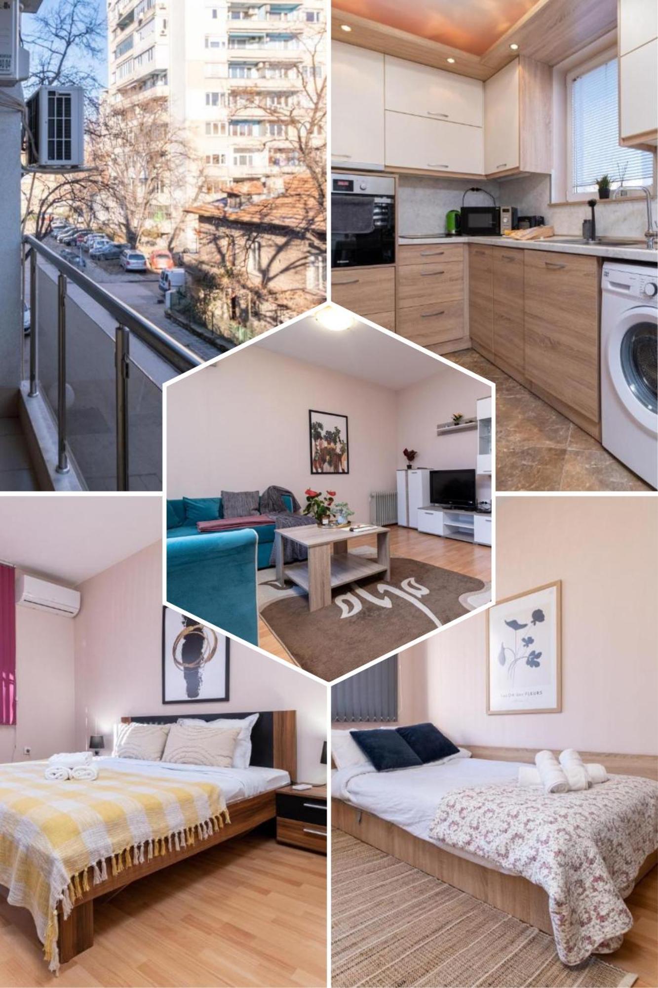 Comfortable 2Br Urban Getaway In City Center Plovdiv Exterior foto